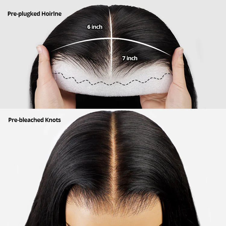 Hairneetc Glueless 7x6 HD Lace Loose Body Wave
