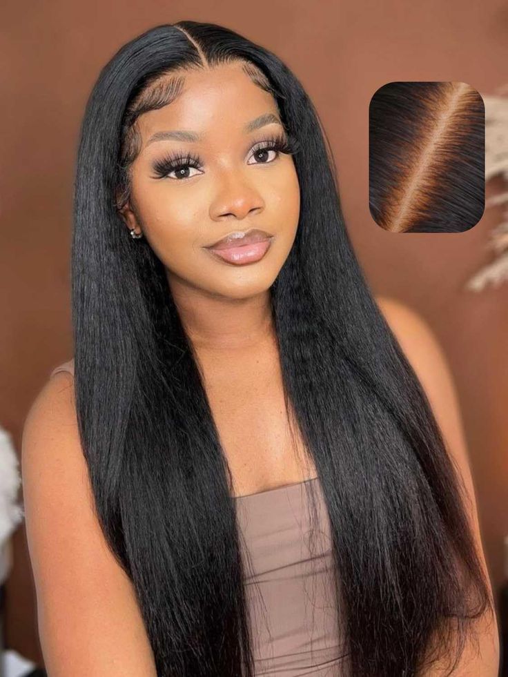 Hairneetc HD Yaki Straight Glueless Wig
