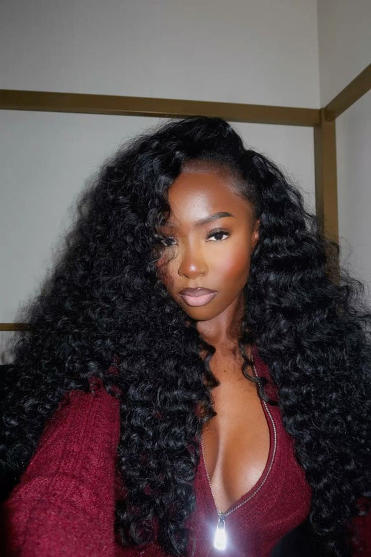 Hairneetc Deepwave Wig / 180 Density13x4 / HD Lace Front Wig / Ready To Wear/ Glueless Wig