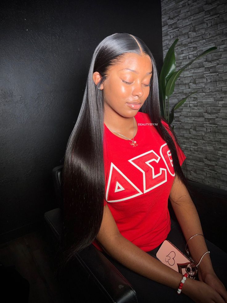 Glueless Straight 13x4 HD Lace Front Wig Pre Plucked