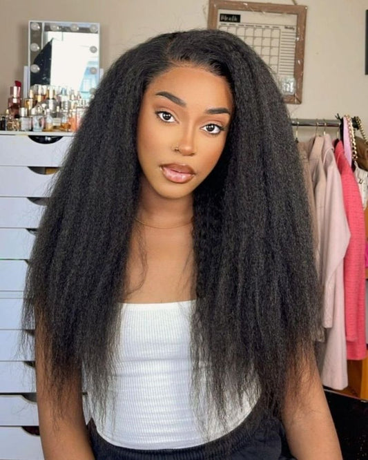 Hairneetc HD Yaki Straight Glueless Wig